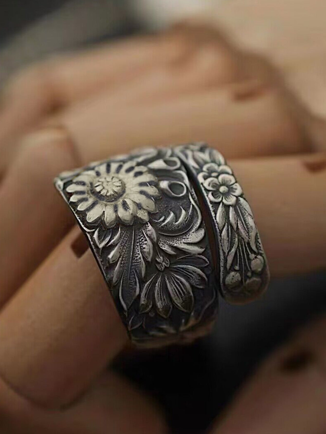 Mongolia Jewelry - Lotus Ring