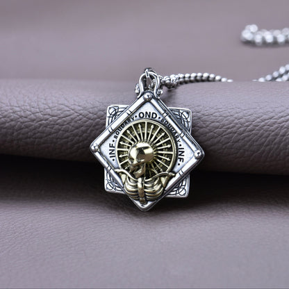 Mongolia Jewelry - Skeleton of Holy Light Necklace