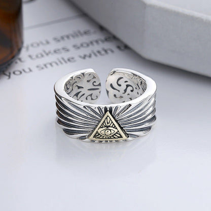 God's Eye Ring – Adjustable Open Design | One Size Fits Most