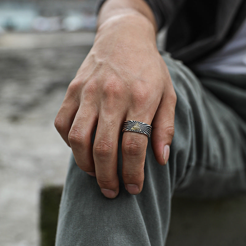 God's Eye Ring – Adjustable Open Design | One Size Fits Most