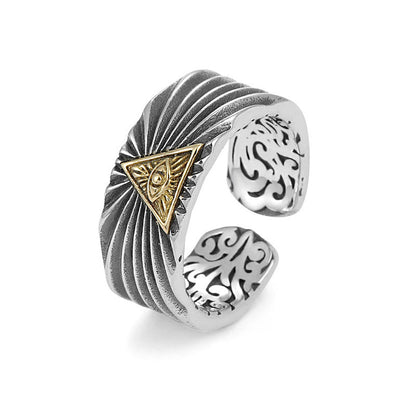 God's Eye Ring – Adjustable Open Design | One Size Fits Most