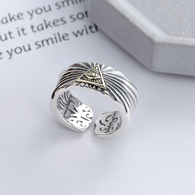 God's Eye Ring – Adjustable Open Design | One Size Fits Most