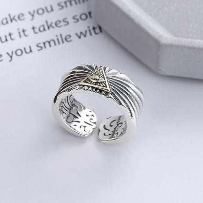 God's Eye Ring – Adjustable Open Design | One Size Fits Most