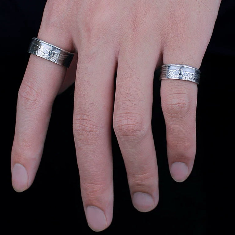 German Mark Silver Coin Ring（Choose any size）
