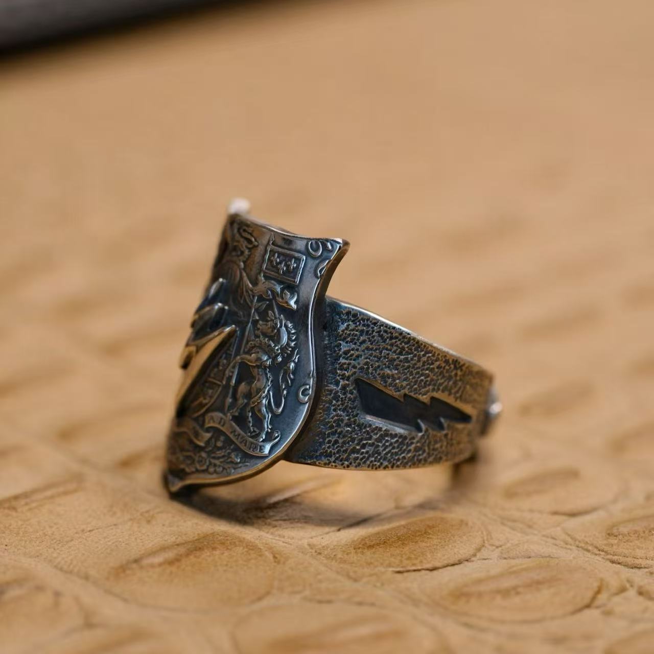 Elizabeth II Canadian Silver 50 Cents Lightning Ring – Adjustable Open Design | One Size Fits Most