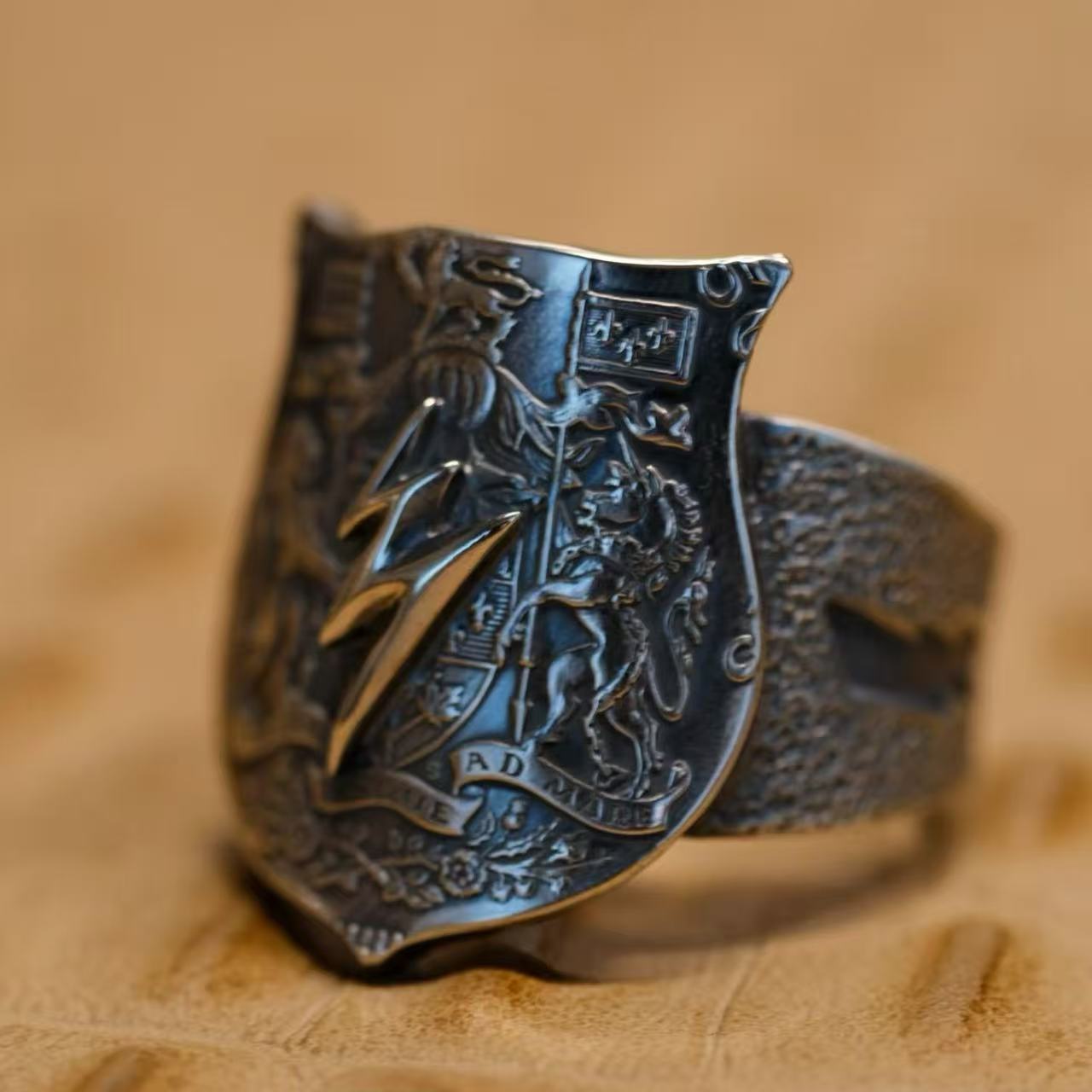 Elizabeth II Canadian Silver 50 Cents Lightning Ring – Adjustable Open Design | One Size Fits Most