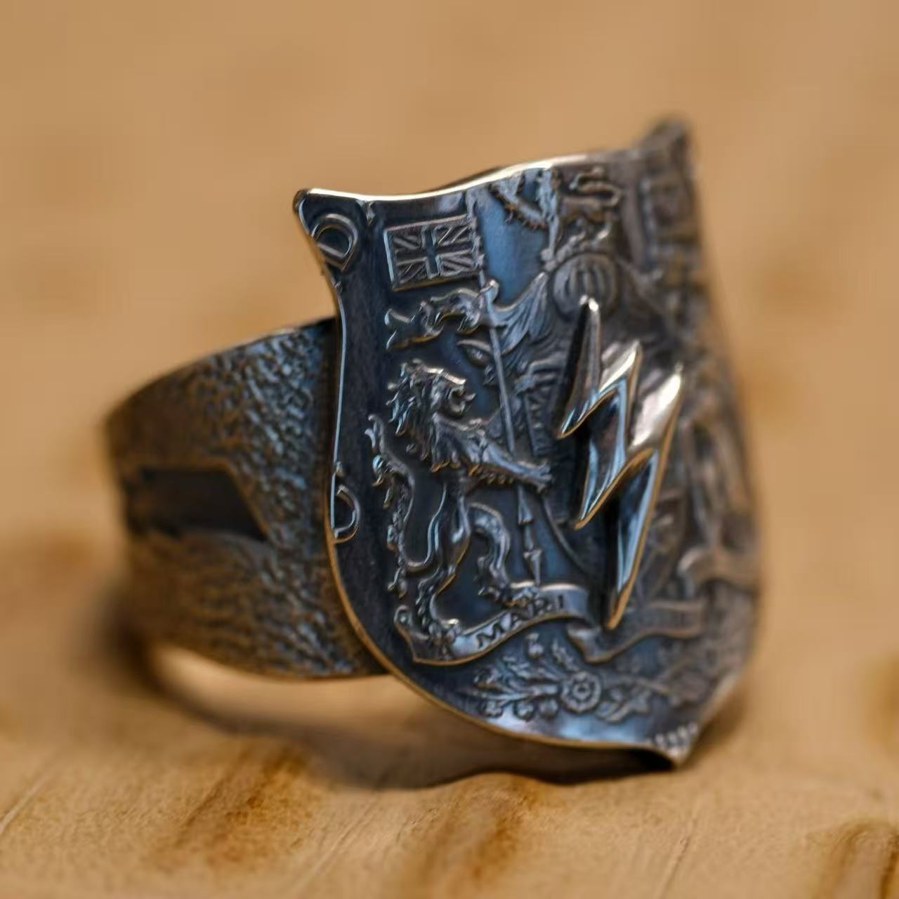 Elizabeth II Canadian Silver 50 Cents Lightning Ring – Adjustable Open Design | One Size Fits Most