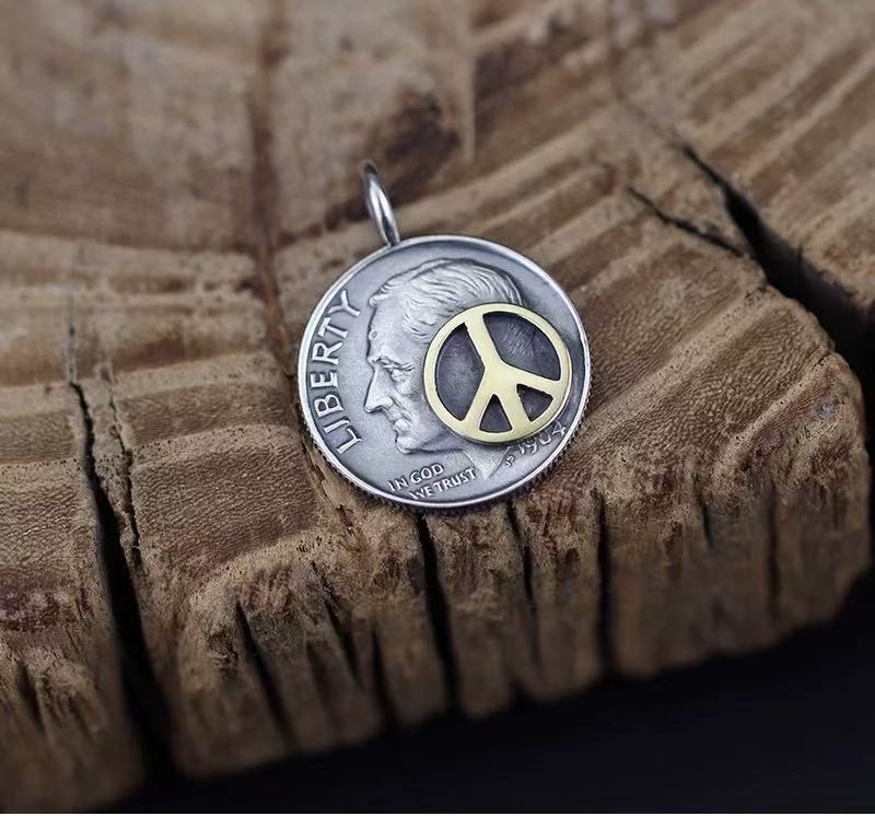 Roosevelt 10-Cent Silver Coin Pendant