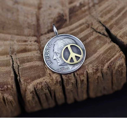 Roosevelt 10-Cent Silver Coin Pendant
