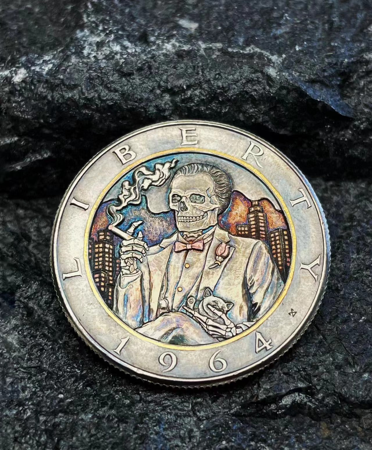 Mongolia Carving - Godfather Wandering Coin