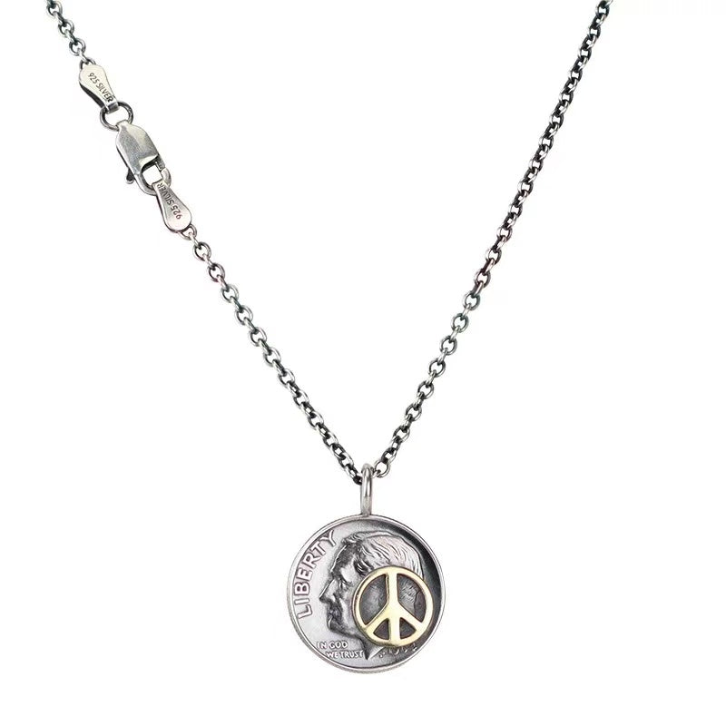 Roosevelt 10-Cent Silver Coin Pendant