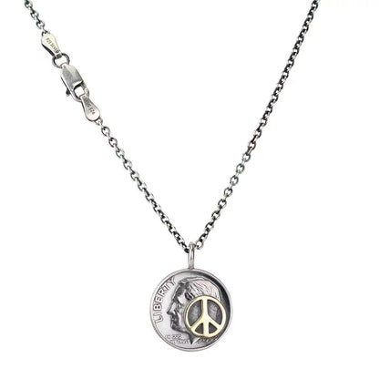 Roosevelt 10-Cent Silver Coin Pendant